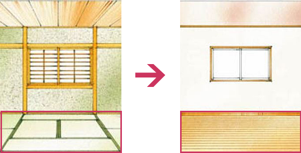 11. 和室6畳⇒洋室へリフォーム