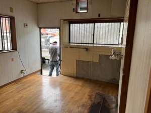 キッチンリフォーム施工中１