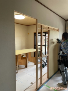 N様邸和室リフォーム施工中1