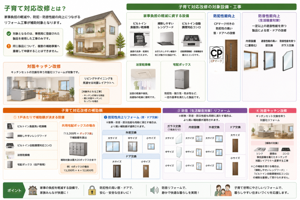 子育て対応改修