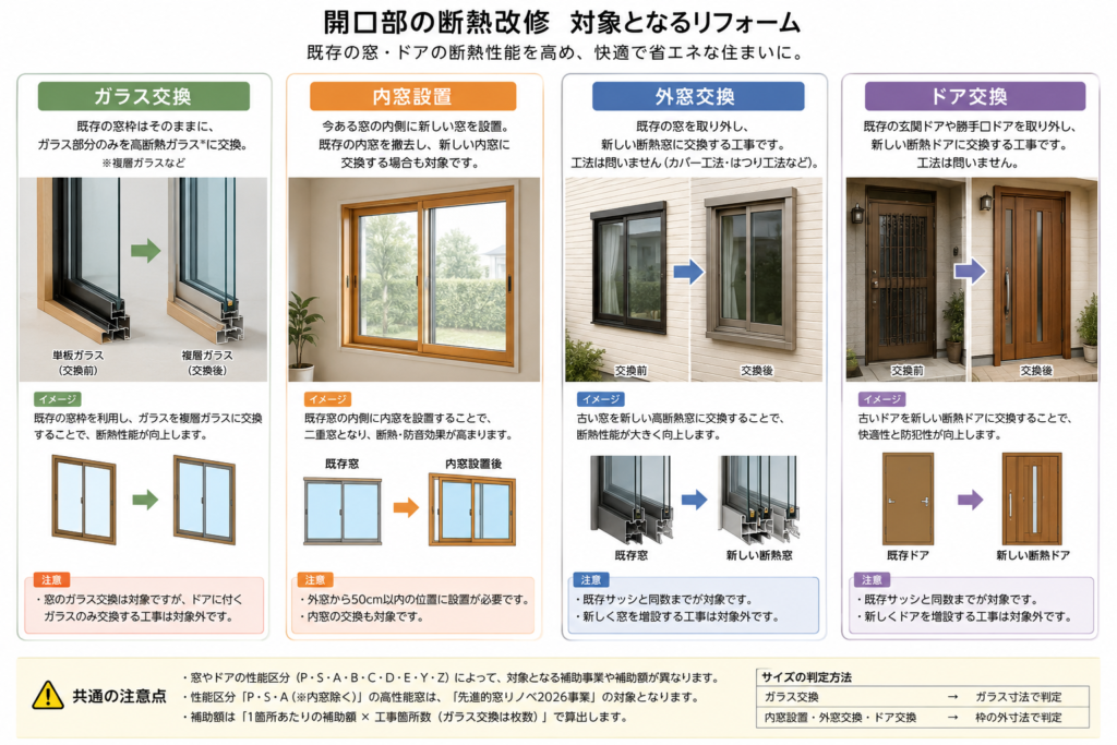 開口部の断熱改修