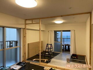 マンション２LDKから３DKへ間取り変更リフォームのビフォー画像