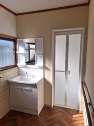 シンプルで使いやすい洗面空間にのアフター画像